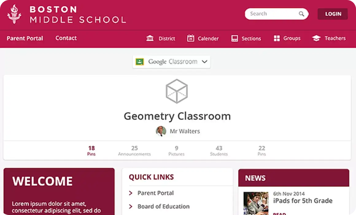 Google Classroom Integration Demo